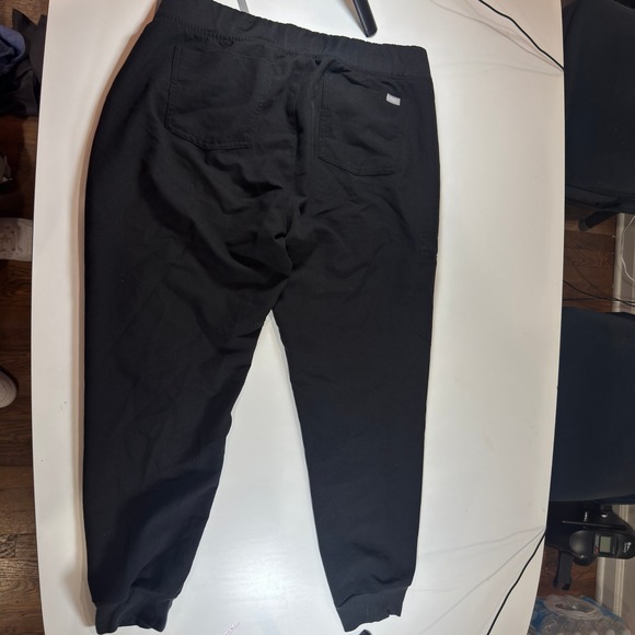 FIGS Technical Collection Zamora Scrub Pants Black Mens XL Jogger Zipper Pocket - Picture 8 of 10
